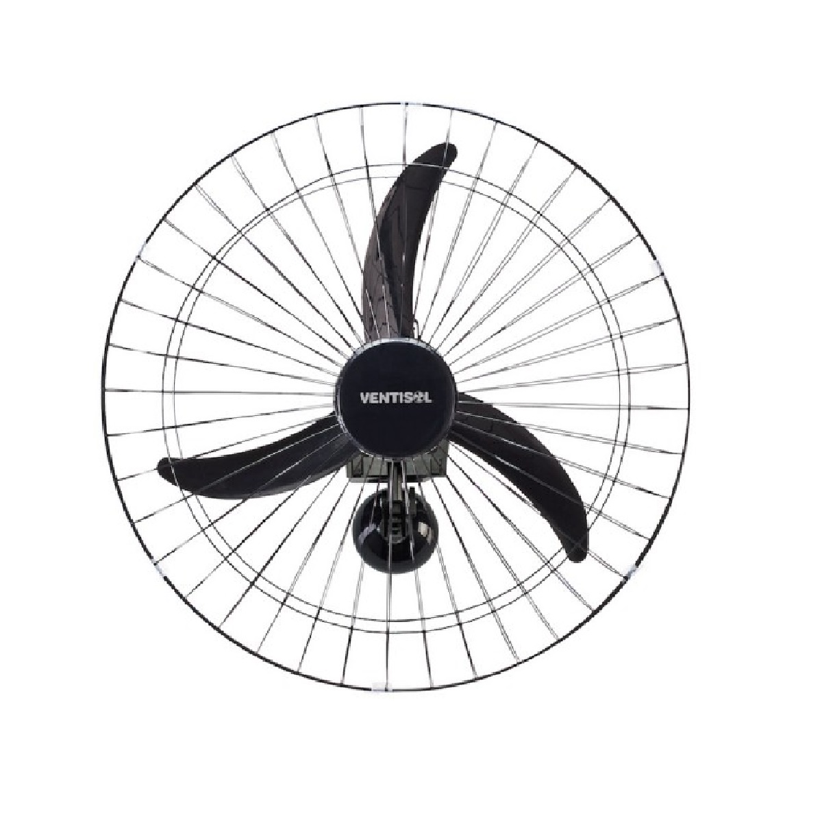 VENTILADOR PAREDE OSCILANTE 60CM NEW 220V PRETO VENTISOL