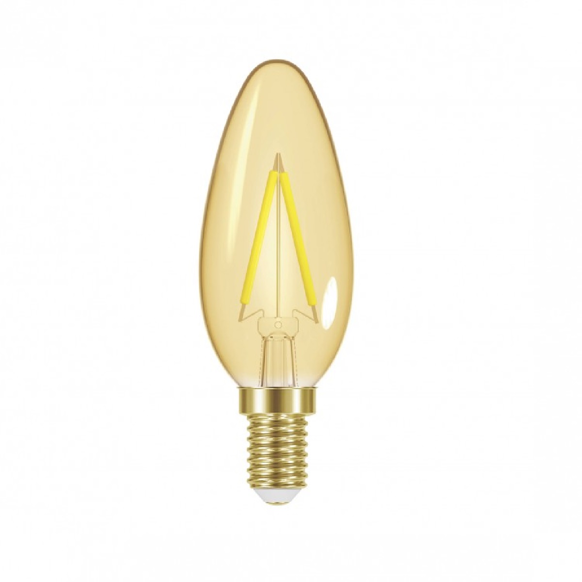 LAMPLED FILAMENTO VELA 3W AMBAR E14+E27 TASCHIBRA