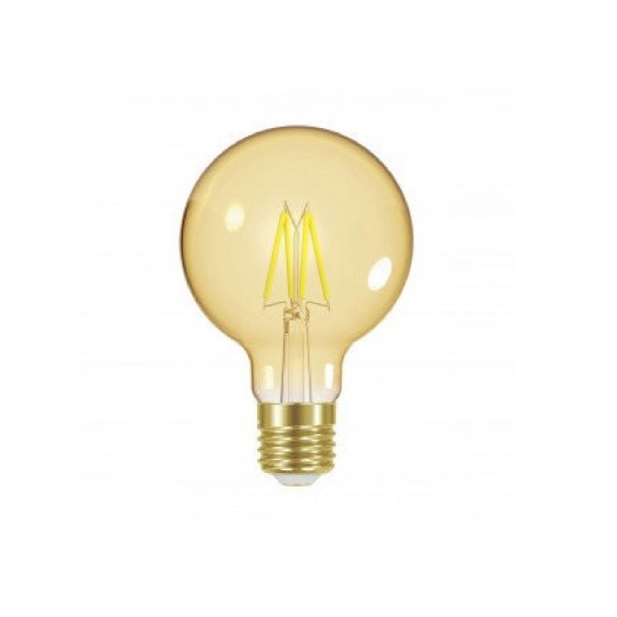 LAMPLED FILAMENTO 4W G80 GLOBO AMBAR TASCHIBRA
