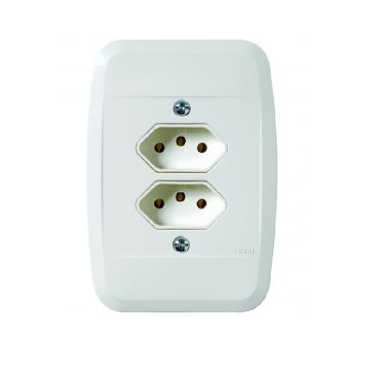 CONJUNTO 2 TOMADAS 10A  PEZZI 40.000