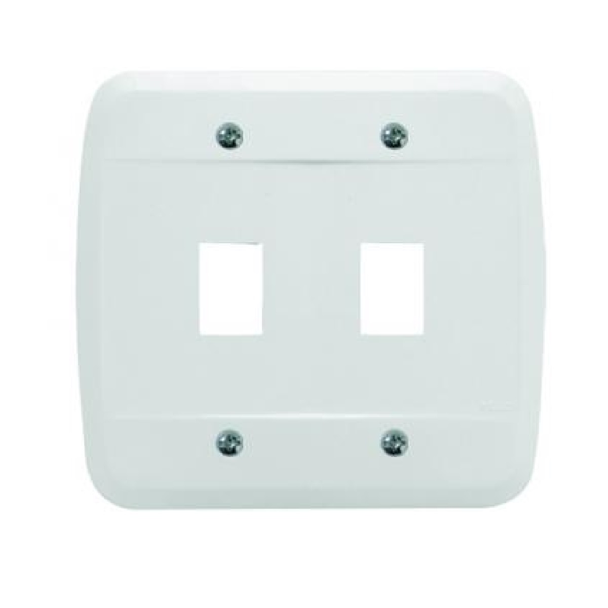 CONJUNTO PLACA PARA 2 RJ45-11 4X4 PEZZI 40.000