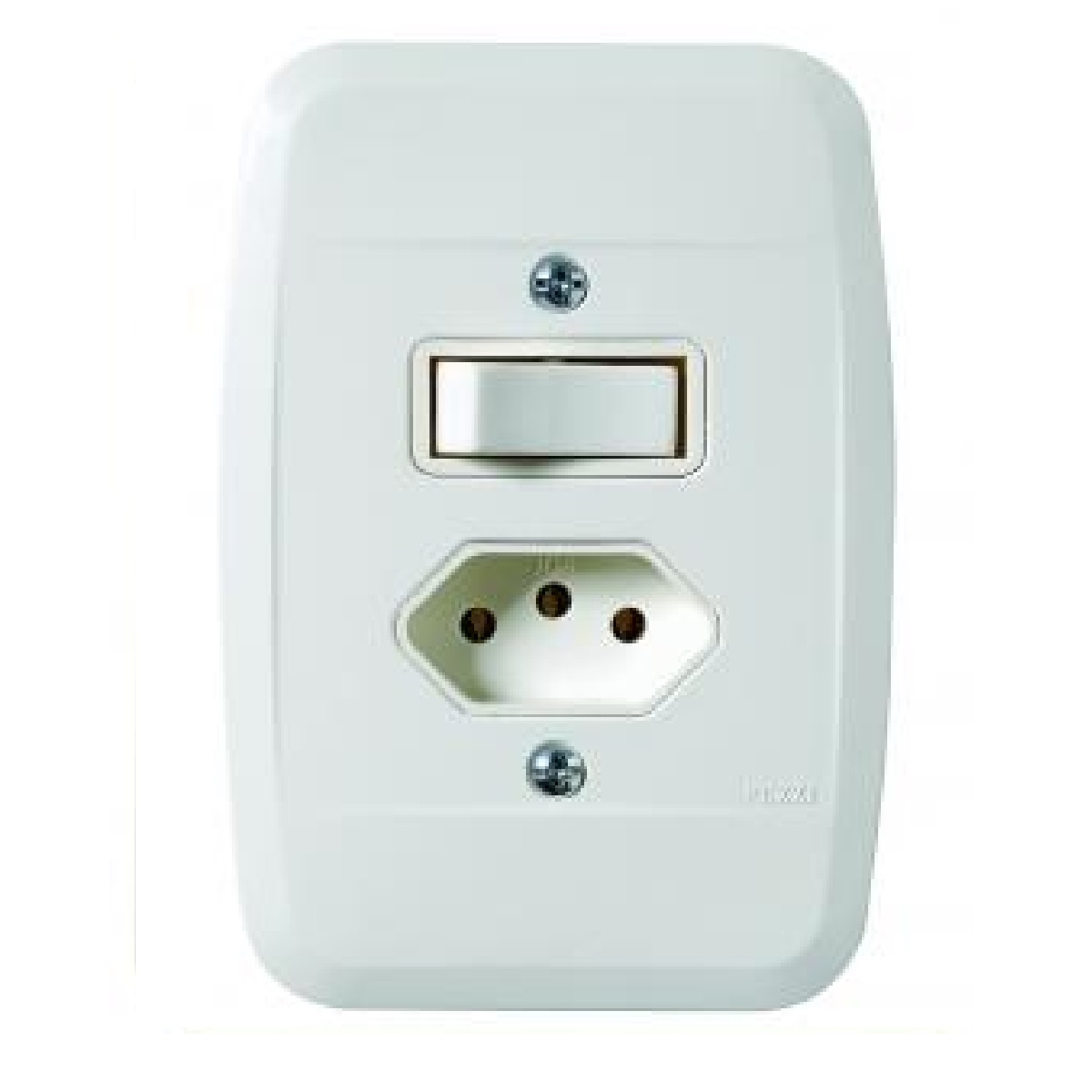 CONJUNTO 1 INTERRUPTOR  PARALELO COM TOMADA 10A  PEZZI 40.000