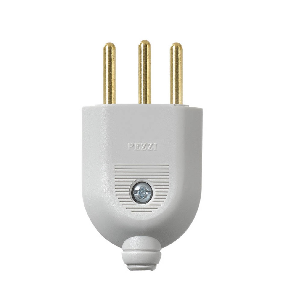 PINO ABNT 2P+T 10A MACHO RETO BRANCO PEZZI