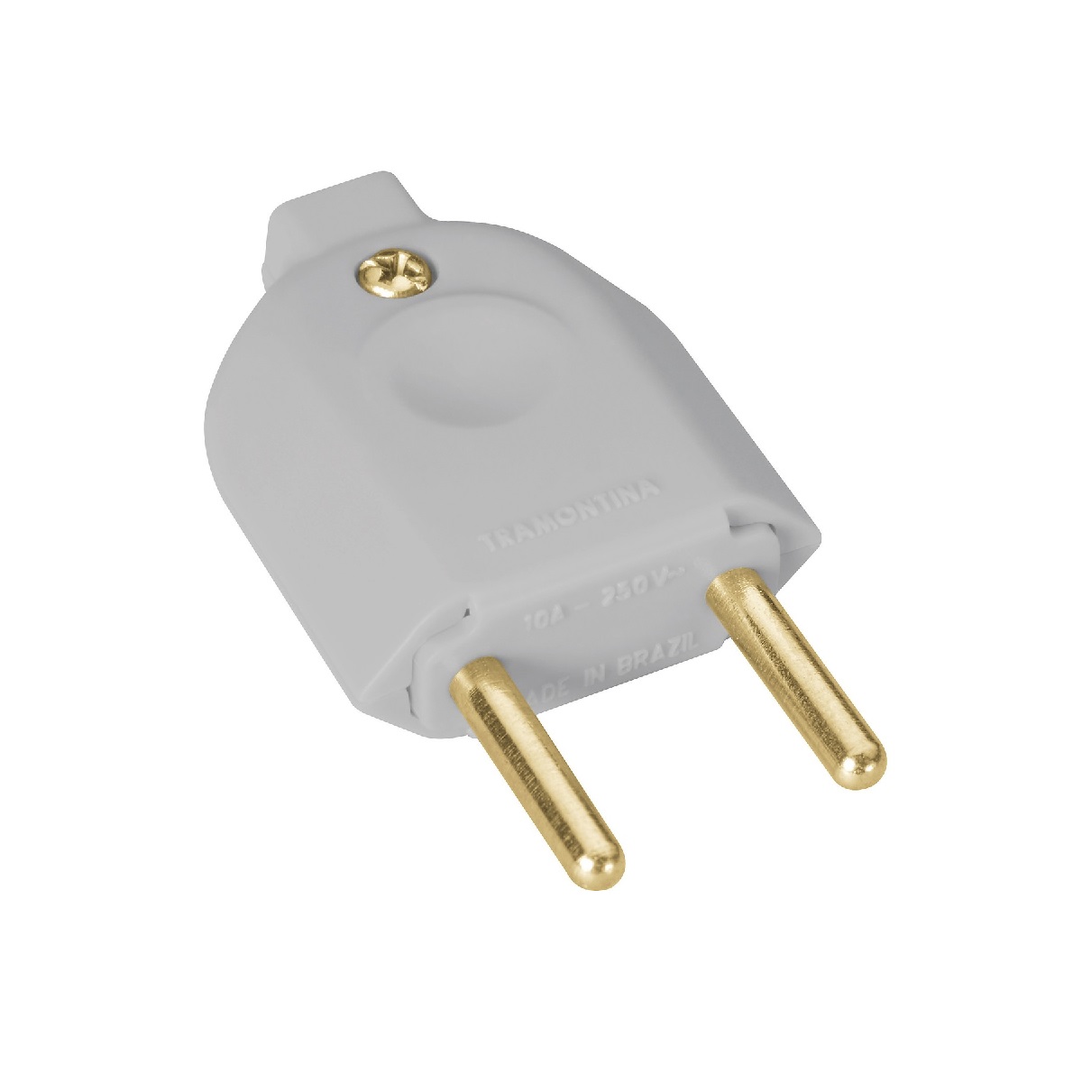 PINO ABNT 2P 10A MACHO BRANCO 4MM MARGIRIUS