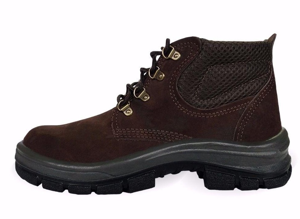 BOTINA COURO NOBUCK CAFE N43 C/CADARCO