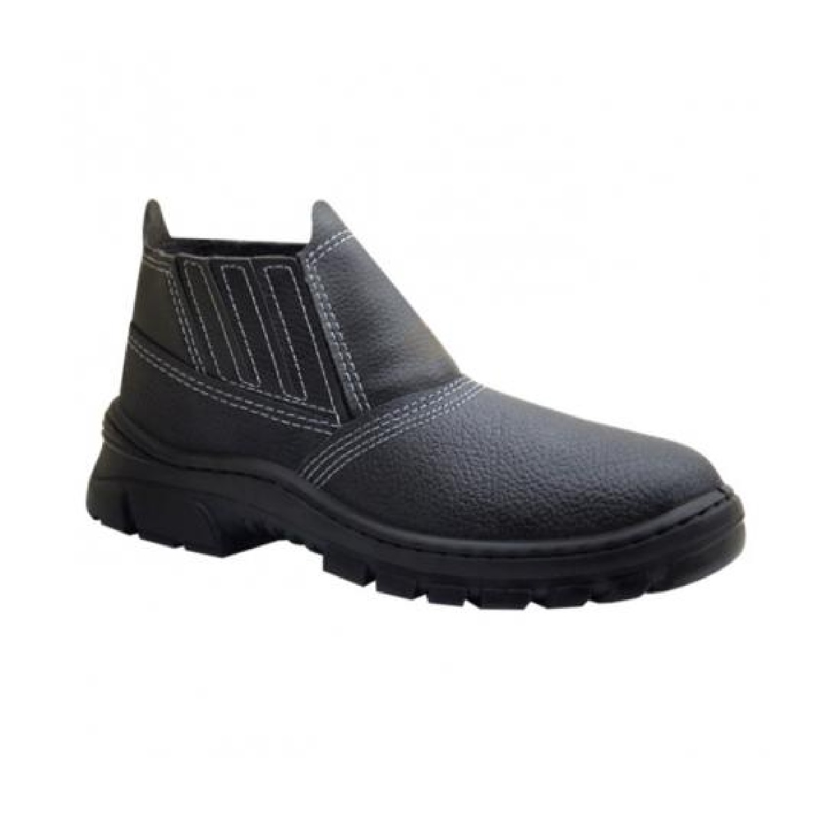 BOTINA PU PRETA N44 SEM CADARÇO COM BIQUEIRA - MARLUVAS