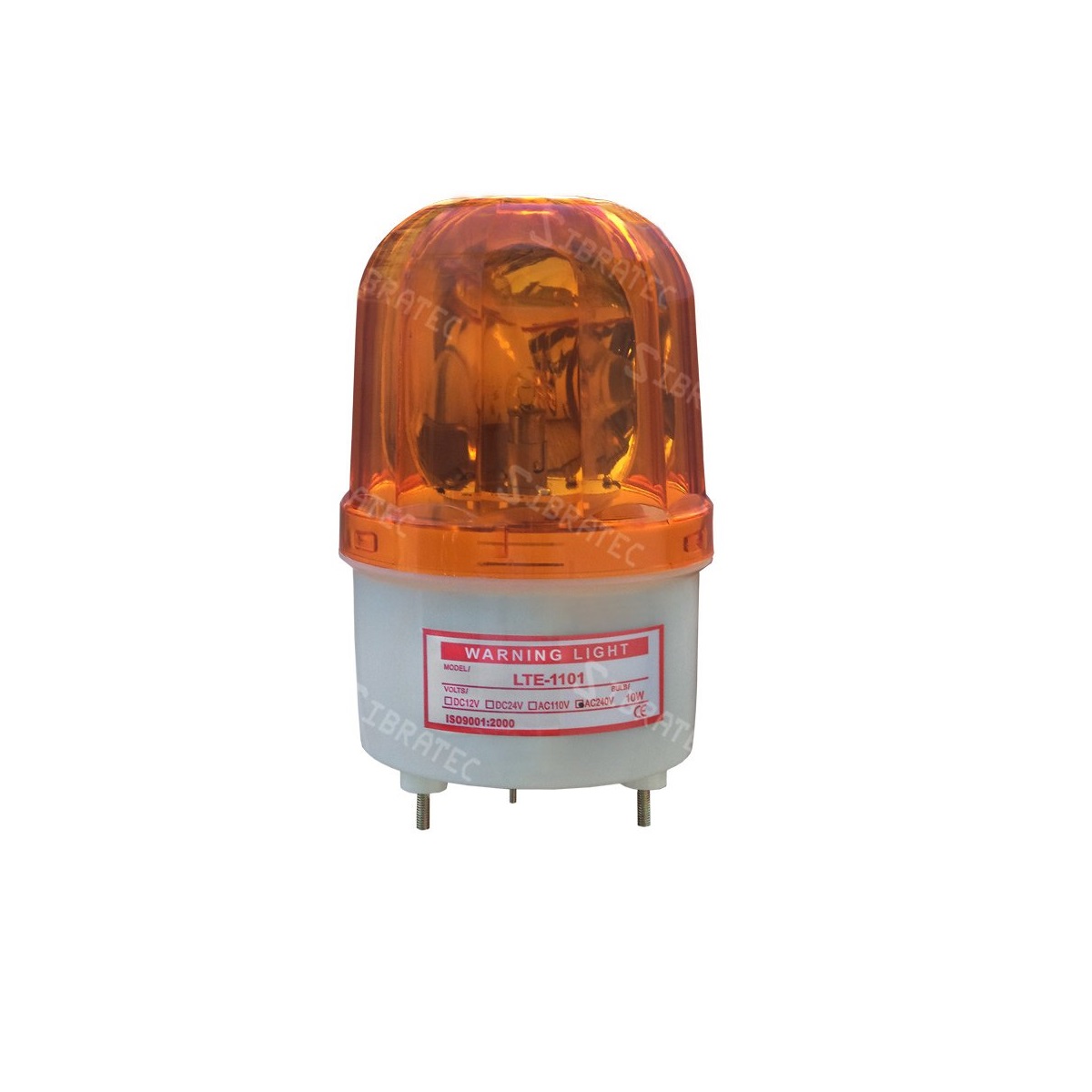 SINALIZADOR GIRATORIO AMARELO 10CM 24V SIBRATEC