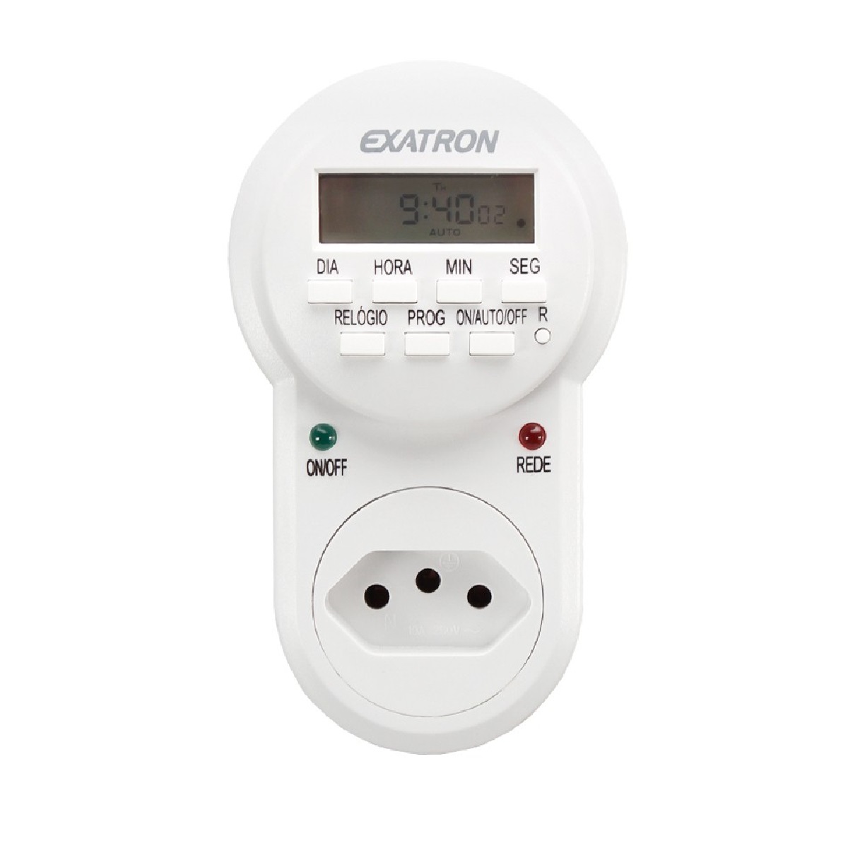 PROGRAMADOR HORARIO  PLUGUE DIGITAL 220V C/ RES - EXATRON