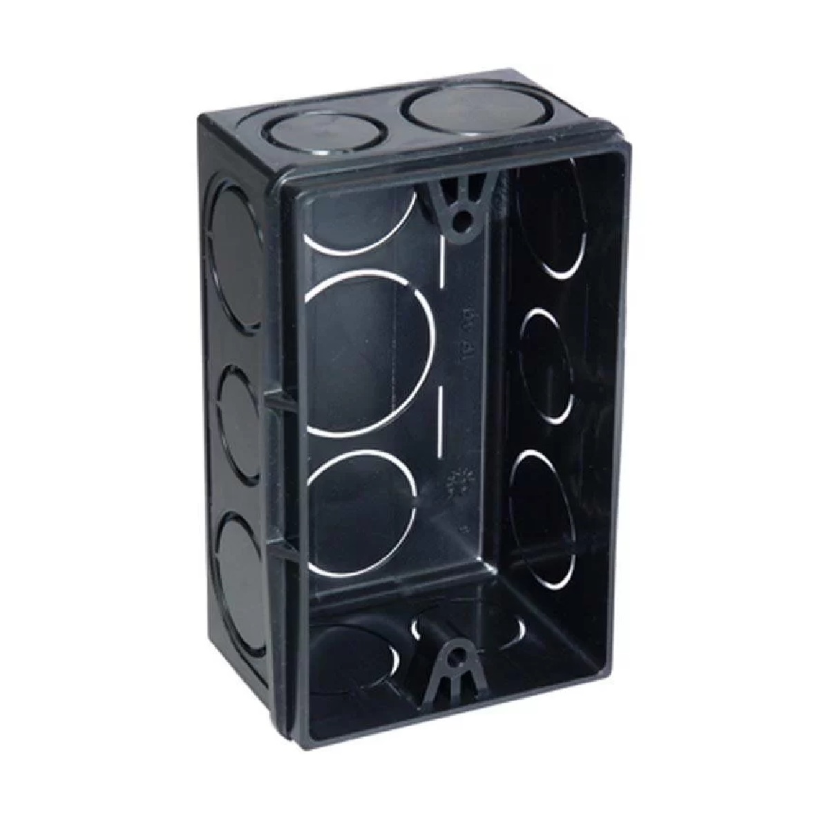 CAIXINHA PLASTICO 4 X 2 PRETA