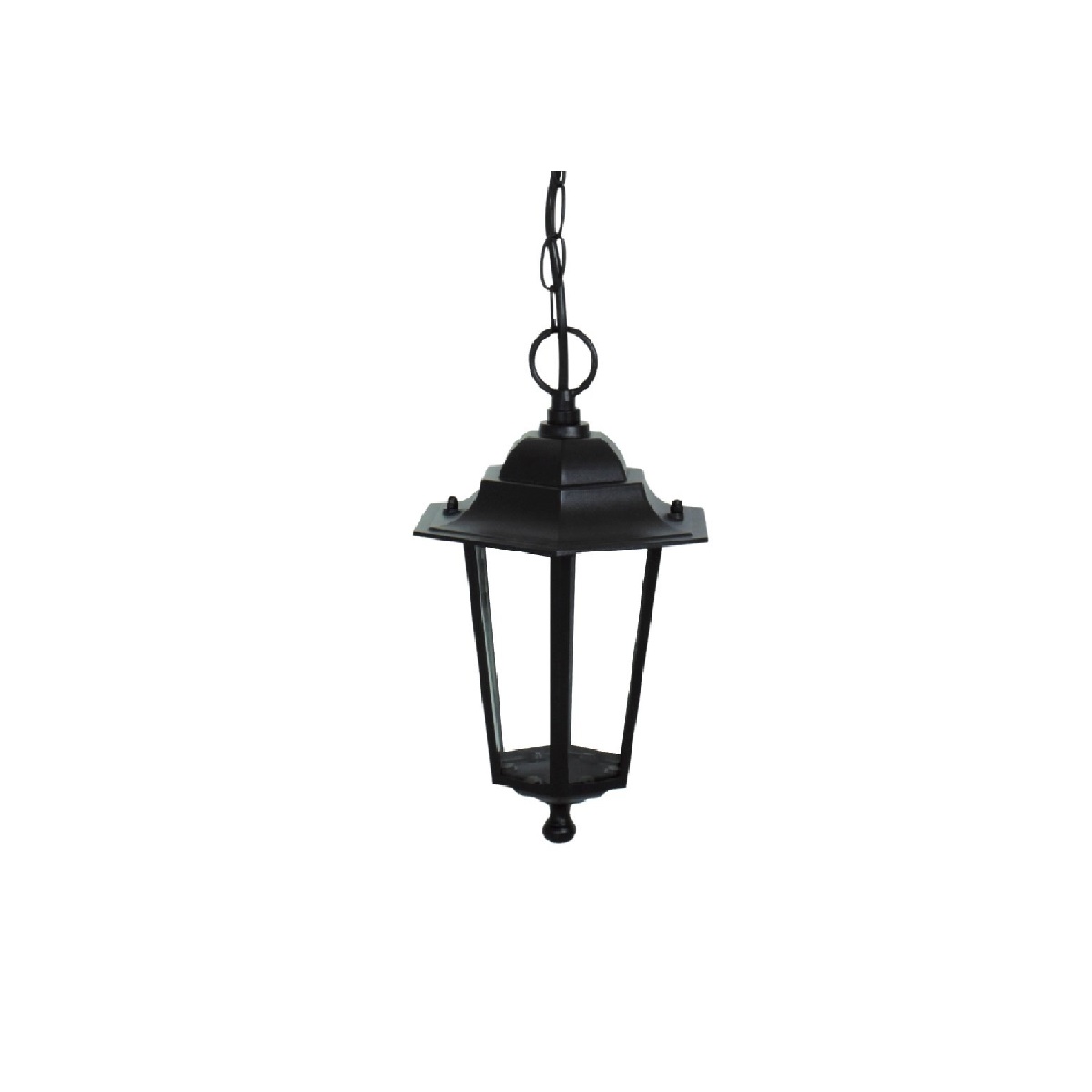 PENDENTE ALUMINIO TLF 28 E27 PRETO TASCHIBRA