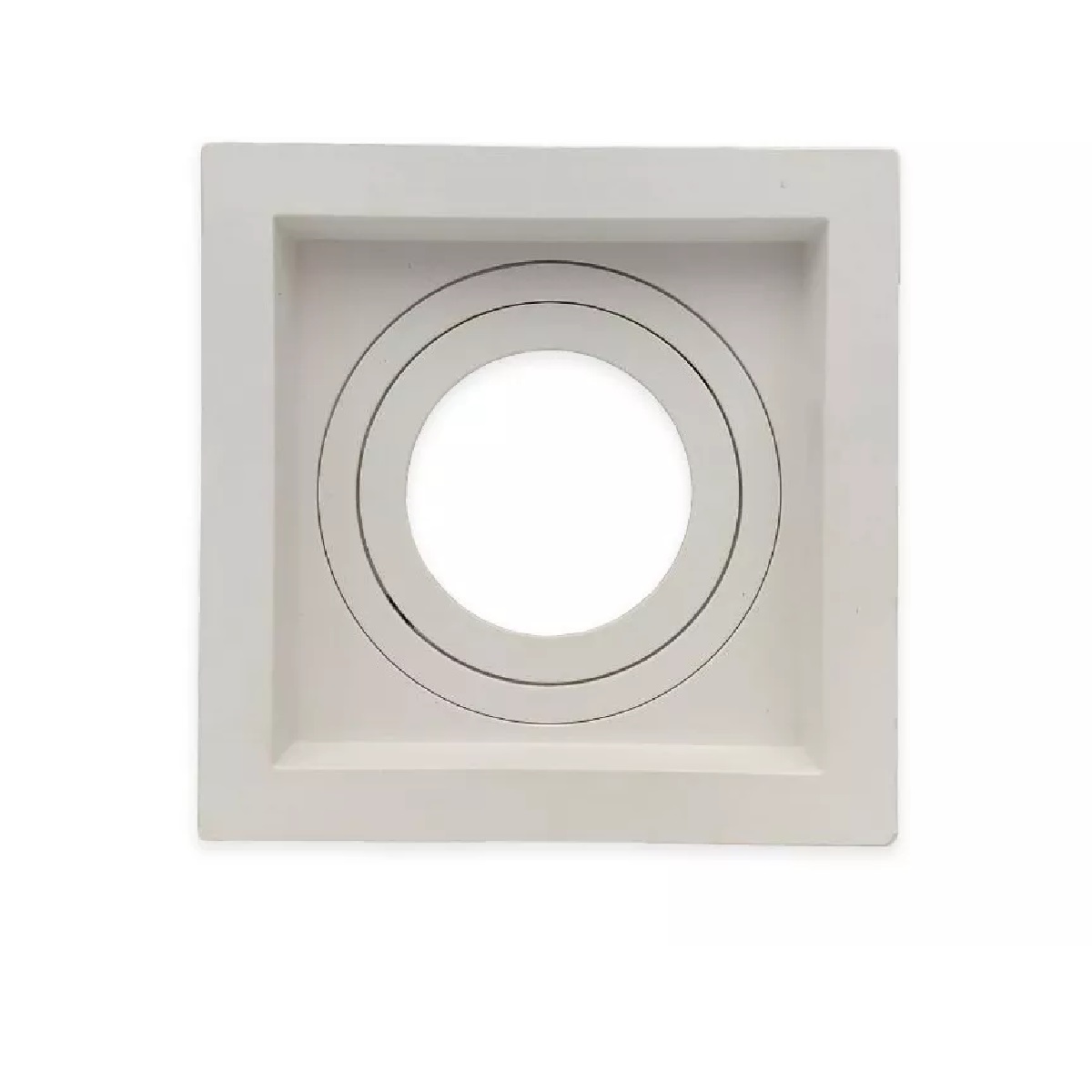 EMBUTIDO DICROICA QUADRA BRANCO COM RECUO PLASTICO SAVE