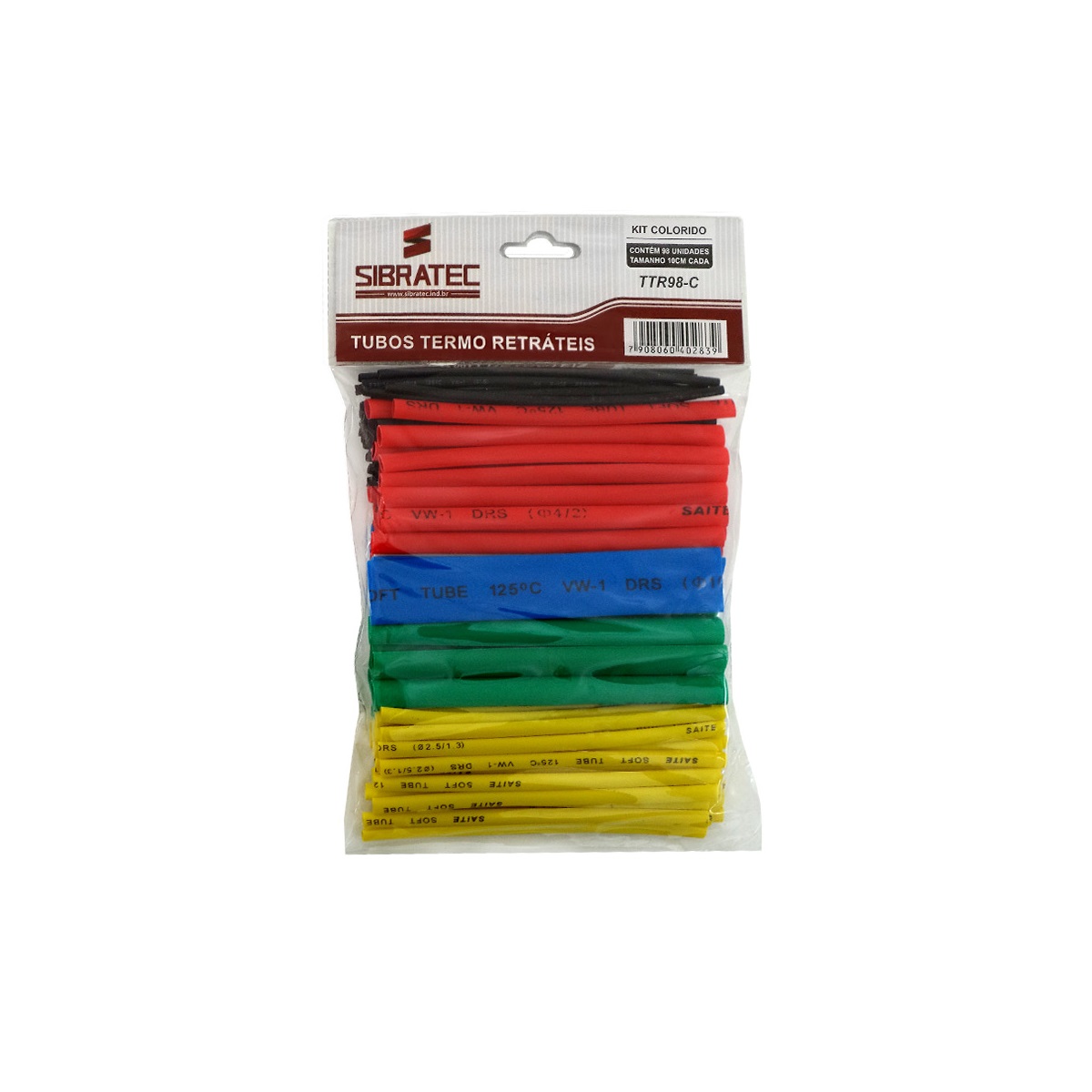 KIT TERMOCONTRATIL CORES 98 UNID 10 CM SIBRATEC