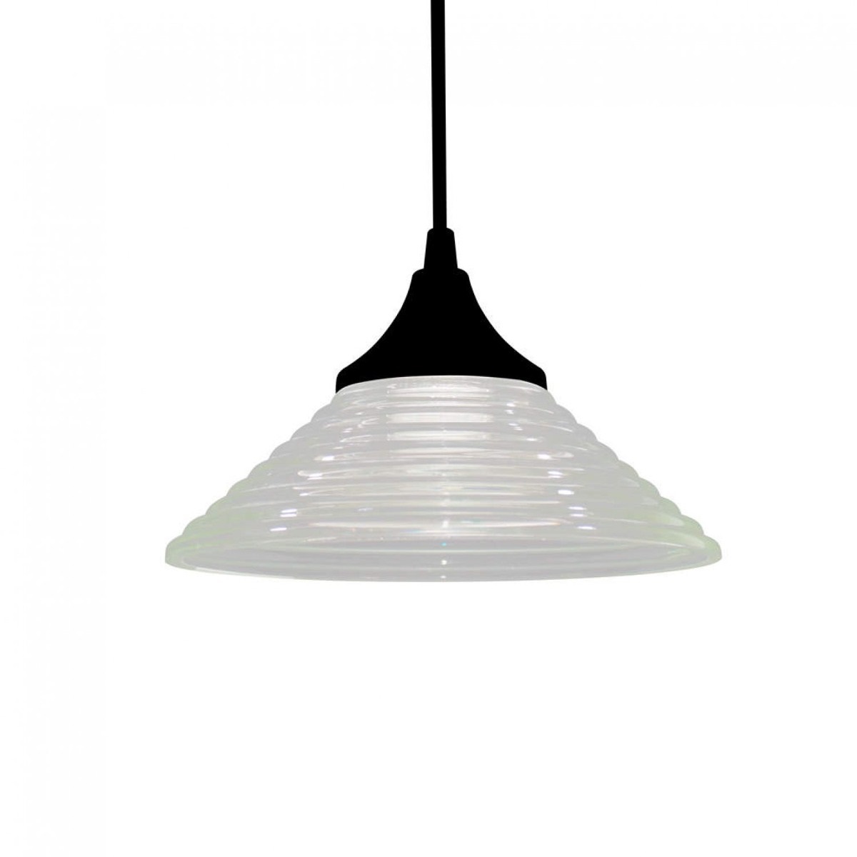 PENDENTE HILLS 1XE27 PRETO F TASCHIBRA