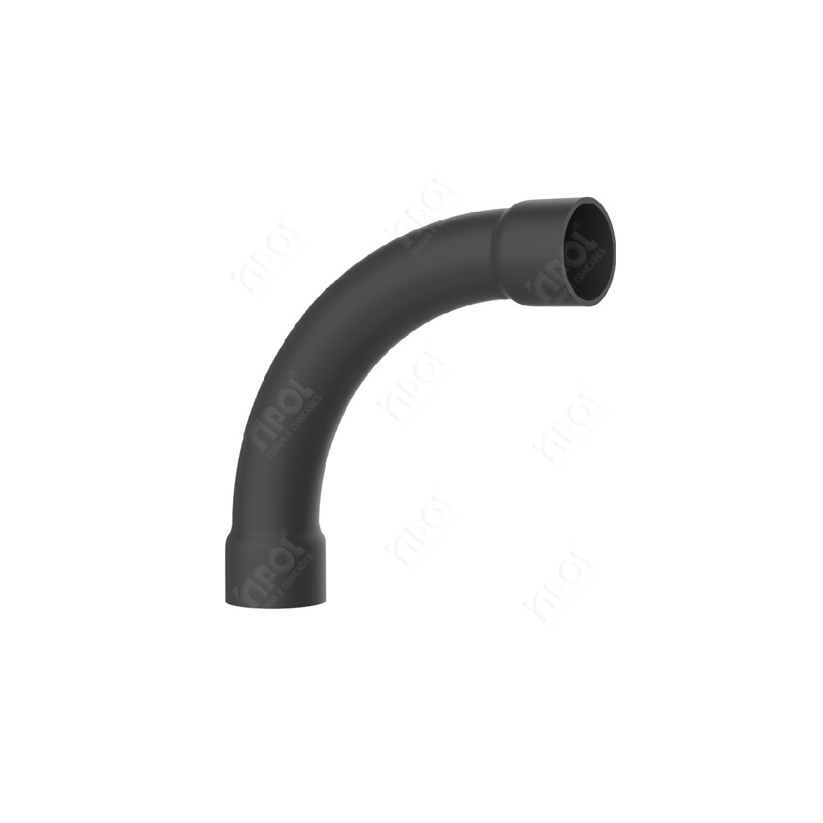 CURVA PRETA DE ENCAIXE  1/2 INPOL