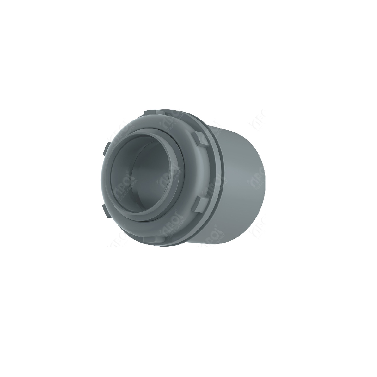 CONECTOR BOX RETO CINZA 3/4" INPOL