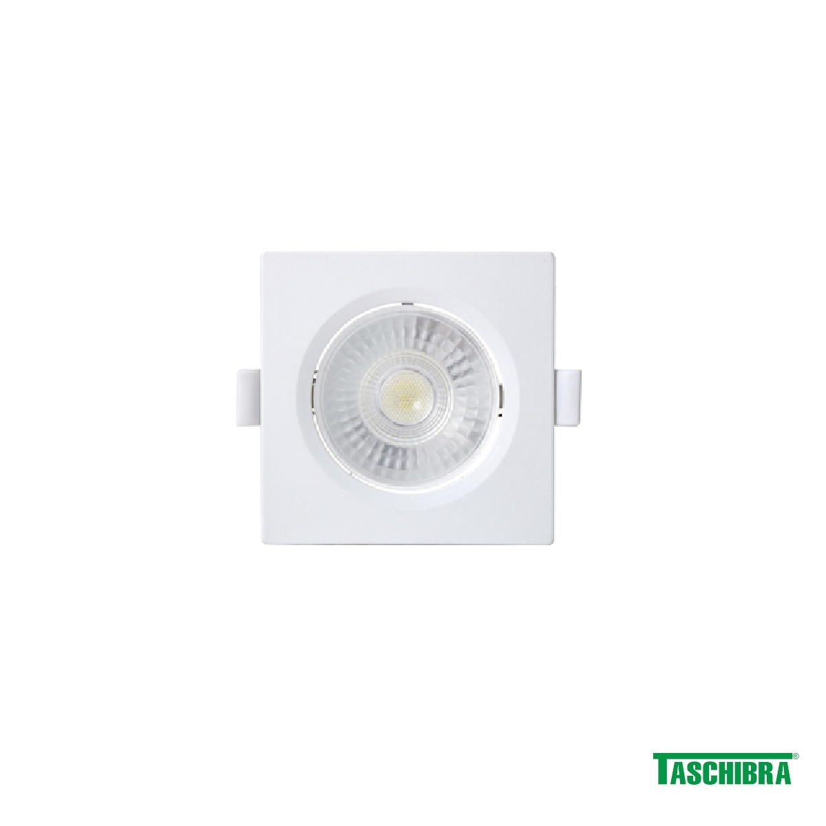 SPOT EMBUTIR QUADRADO BRANCO ALLTOP LED 3000K  7W- TASCHIBRA