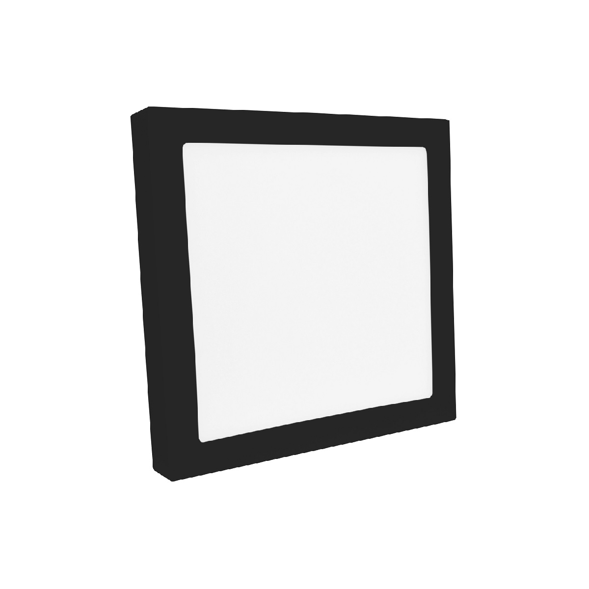 PLAFON LED QUADRADO PRETO 5700K 12W SOBREPOR SAVE