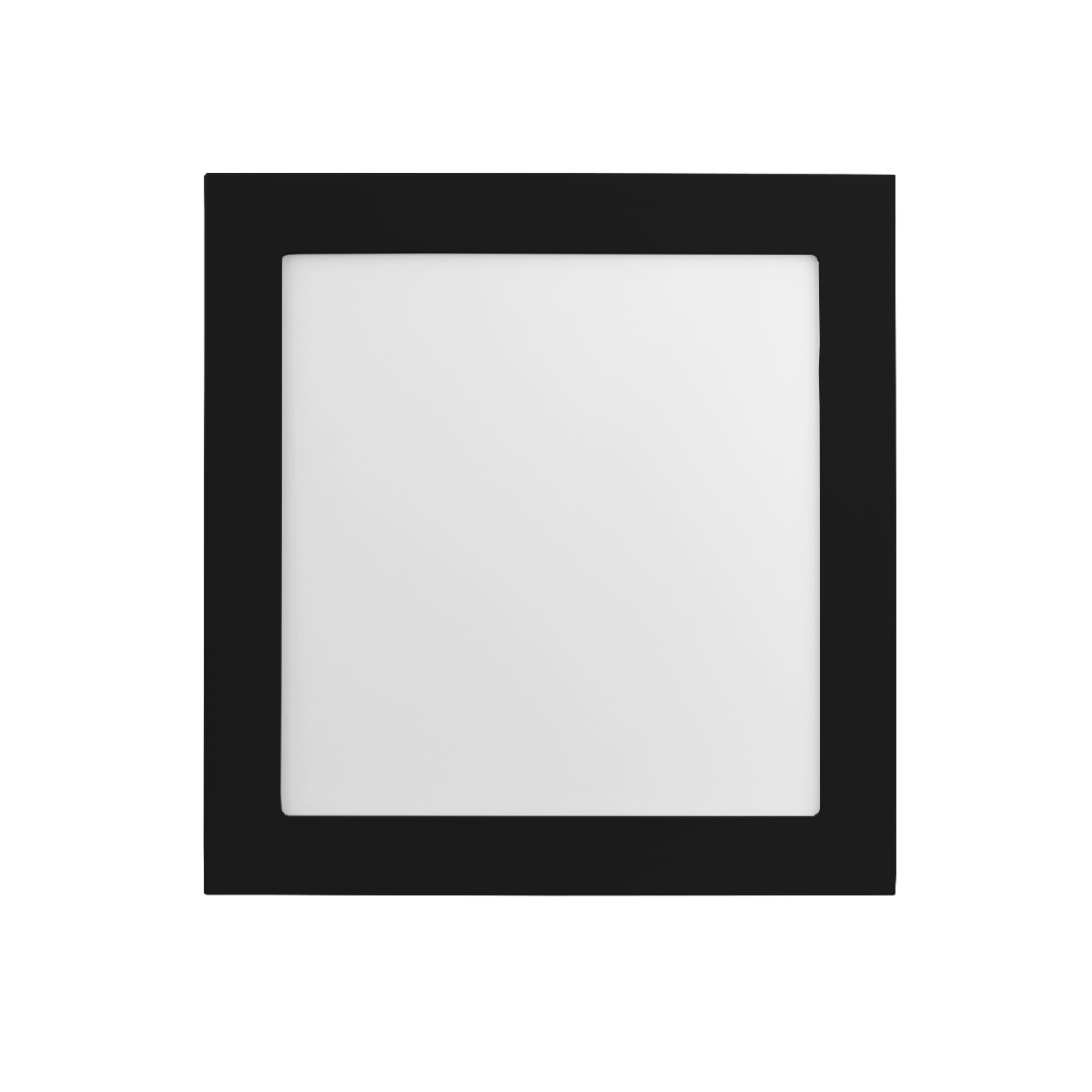 PLAFON LED QUADRADO PRETO 3000K 12W EMBUTIR SAVE