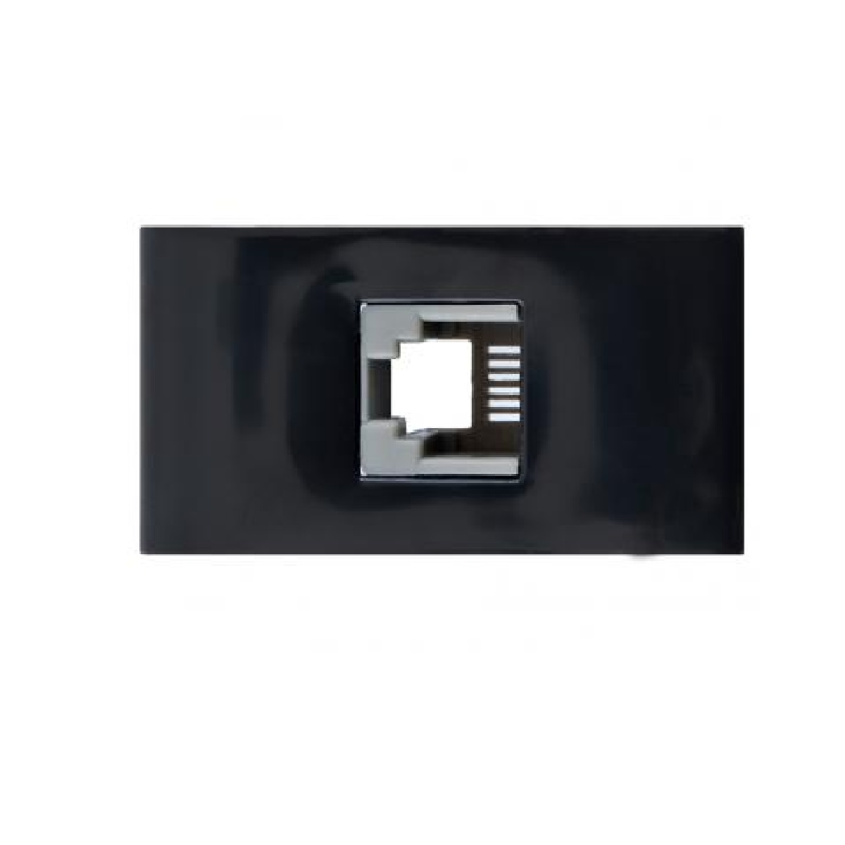 PEZZI MODULO TOMADA RJ11 COM CONECTOR PRETO LINHA 50000
