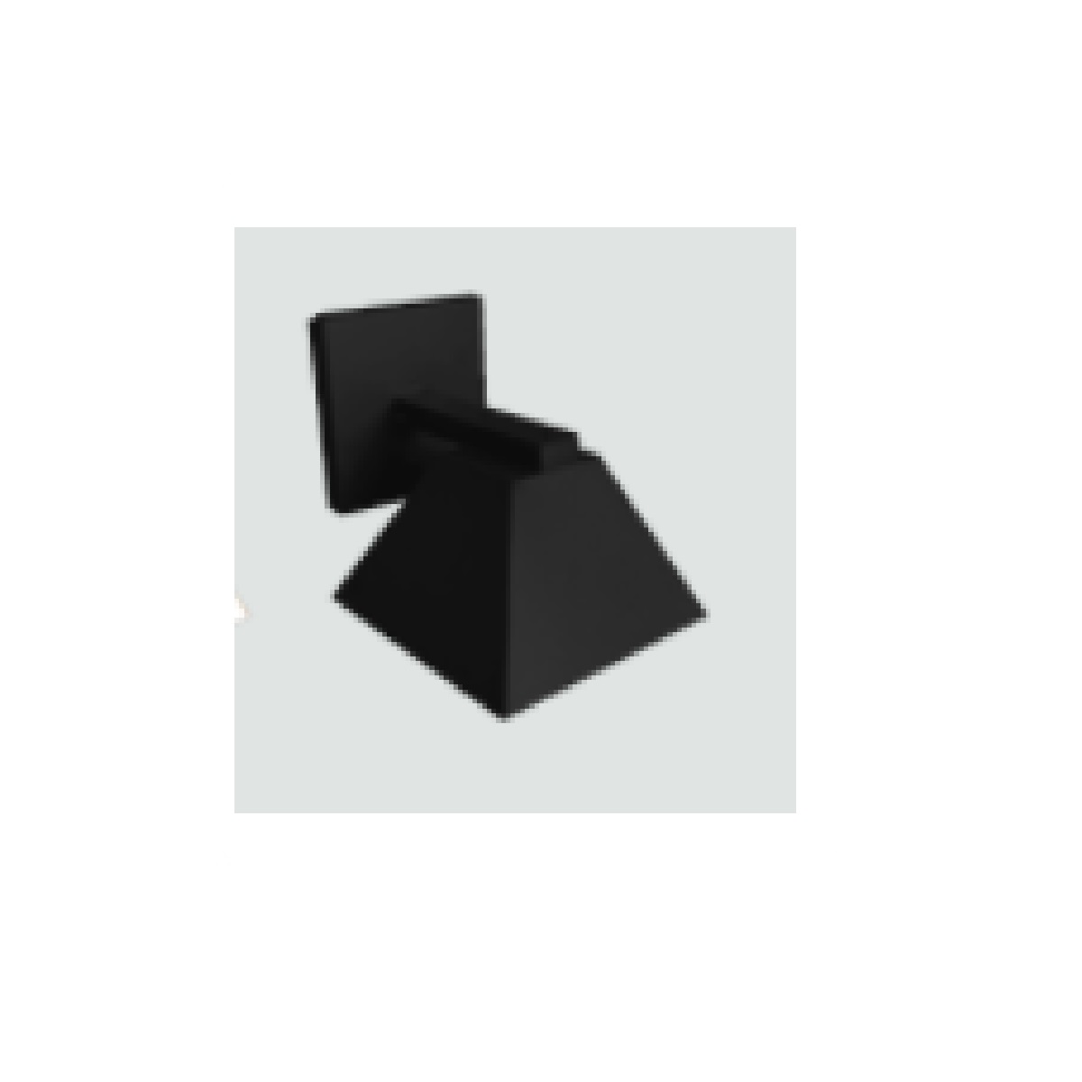 ARANDELA ALUMINIO E27 BRACO PIRAMIDE PRETA FELLUZ