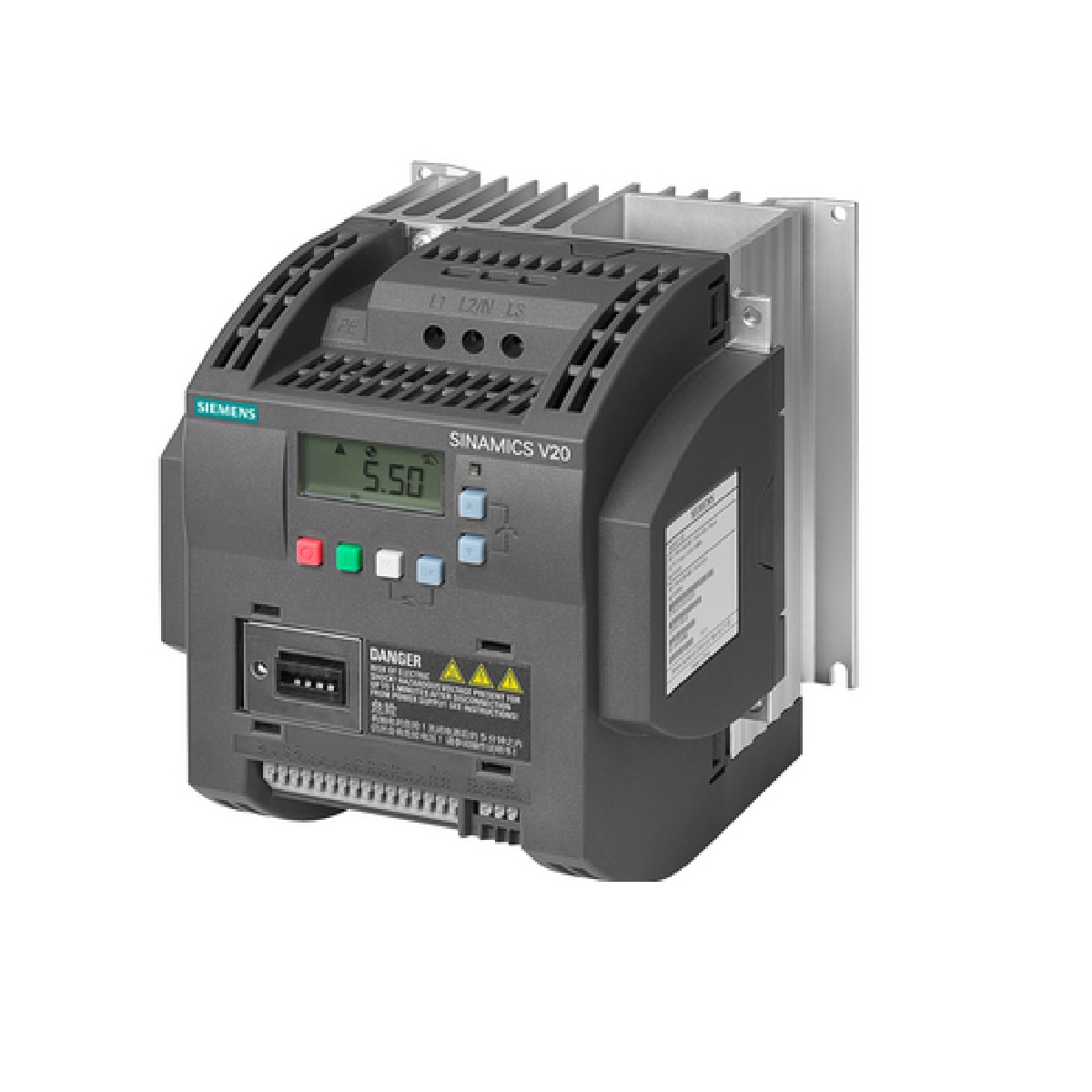 INVERSOR FREQ TRIF 380V  4KW 8,8A V20 SIEMENS