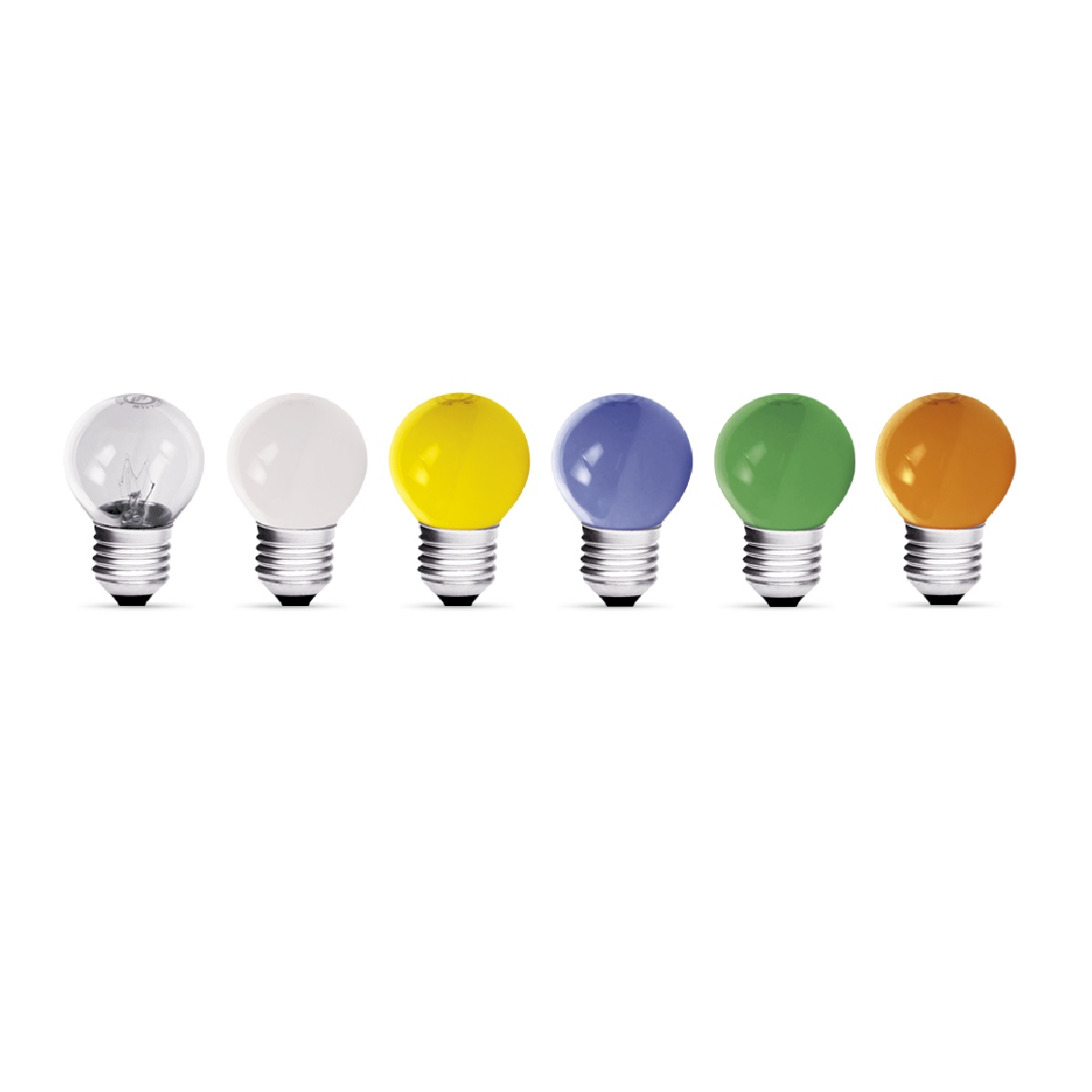 LAMPADA DECORATIVA BOLINHA  ARGENTA 15W E27 220V - TASCHIBRA