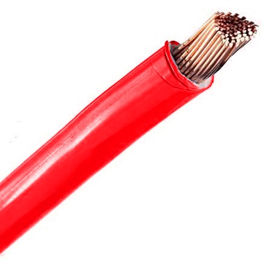 CABO FLEXIVEL 10   MM VERMELHO   750V ROLO