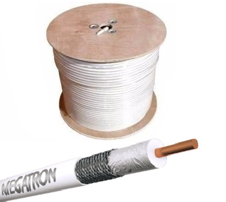 CABO COAXIAL RG 06 (TRANCADO) 75 OHMS 90% MALHA