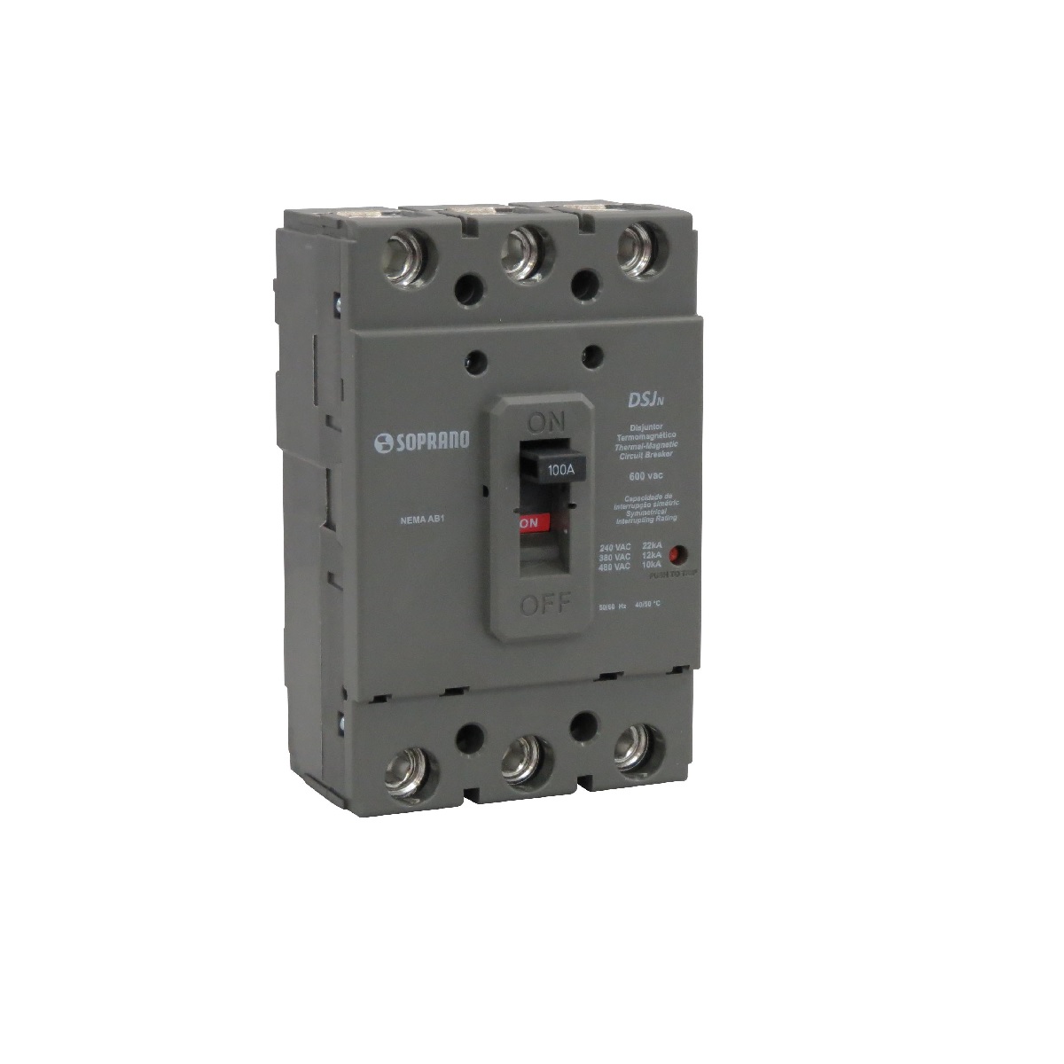 DISJUNTOR CAIXA MOLDADA 3X250A 12KA SOPRANO