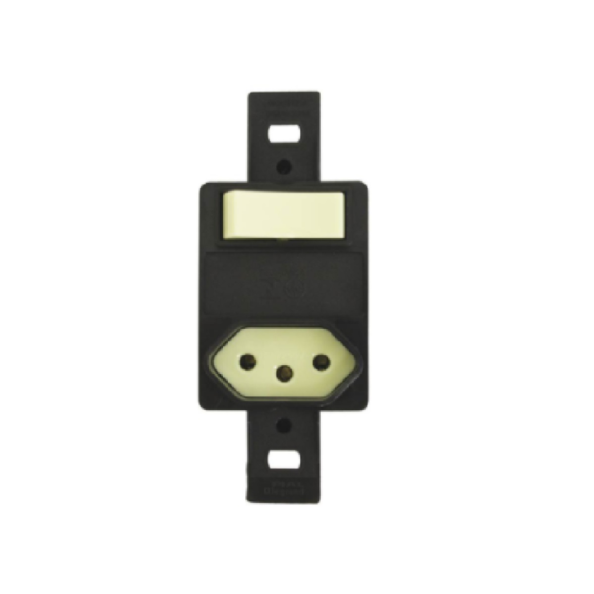 CONJUNTO 1 INTERRUPTOR PARALELO COM TOMADA SEM PLACA BRANCO LORENZETTI FR