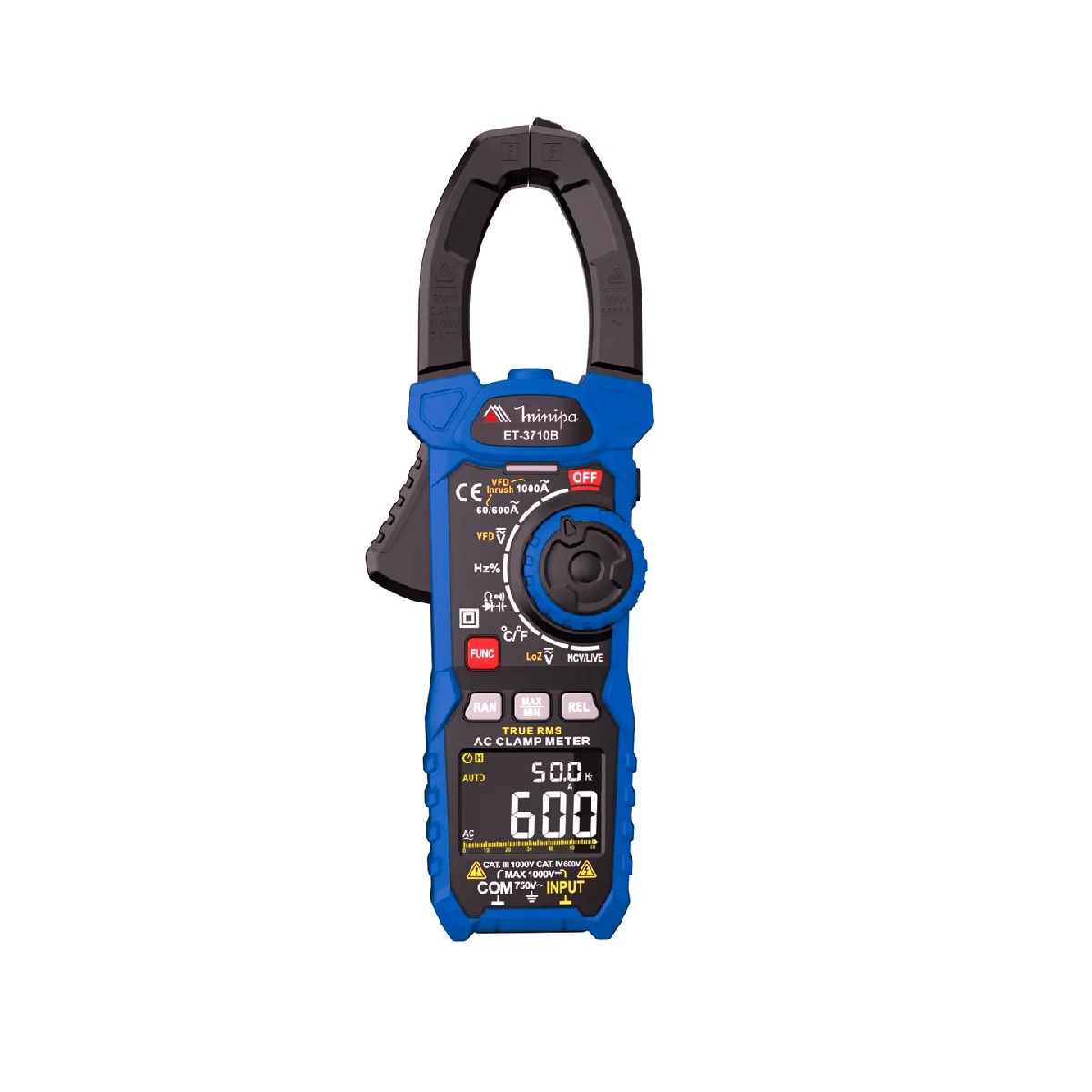 ALICATE AMPERIMETRO DIGITAL - ET-3710B - CAT IV 600V - MINIPA
