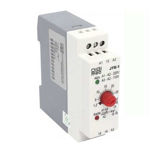 RELE TEMPO    30S 24VCC/VCA 220V JTE-1 - DIGIMEC