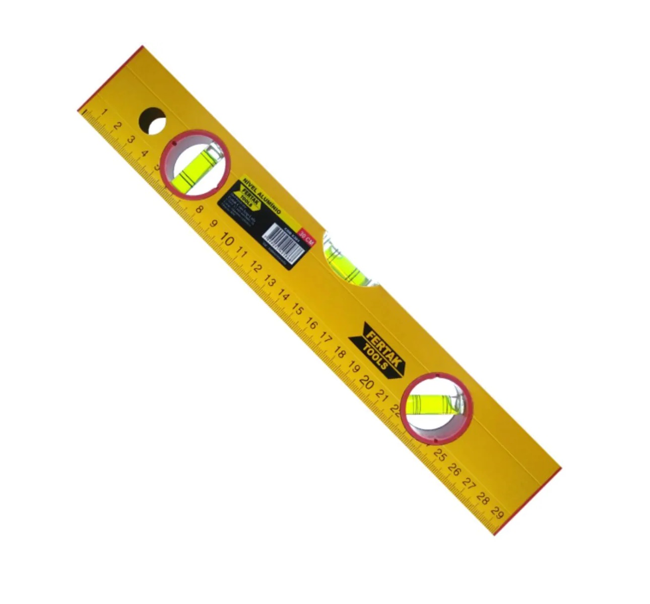NIVEL 30CM 12 3 BOLHAS - FERTAK