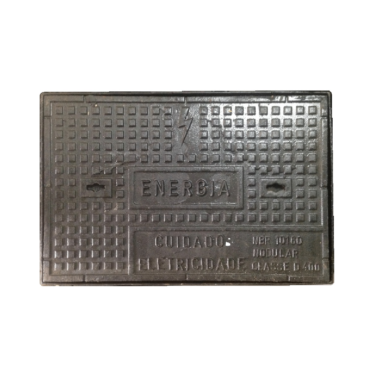 TAMPA FERRO FUNDIDO CELESC  70 X 46CM  40 TONELADAS