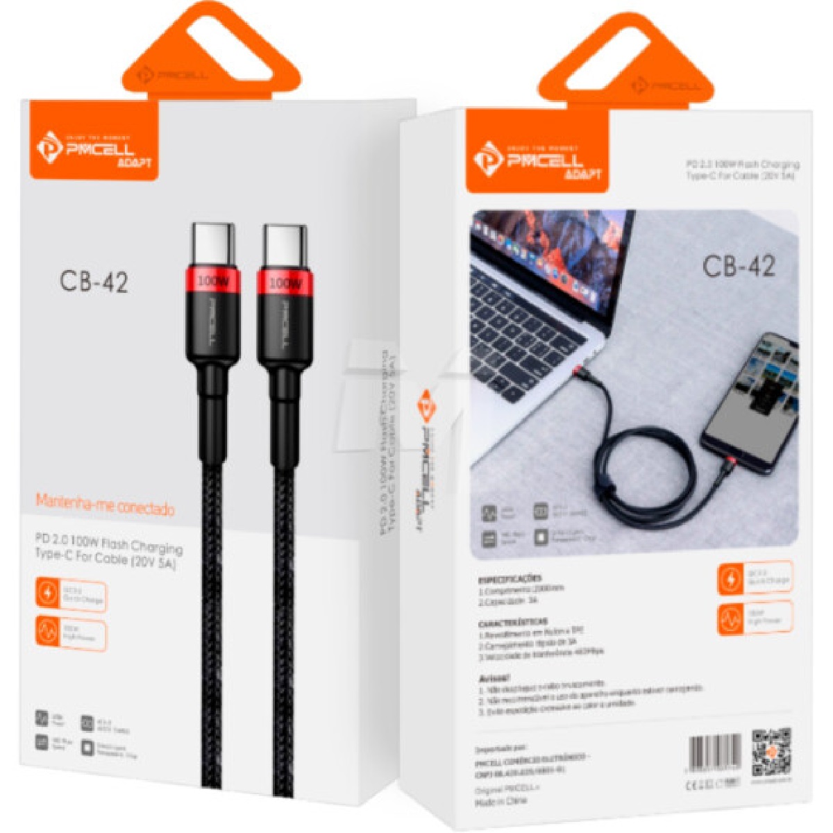 CABO TIPO C X TIPO C 2 METROS - PMCELL