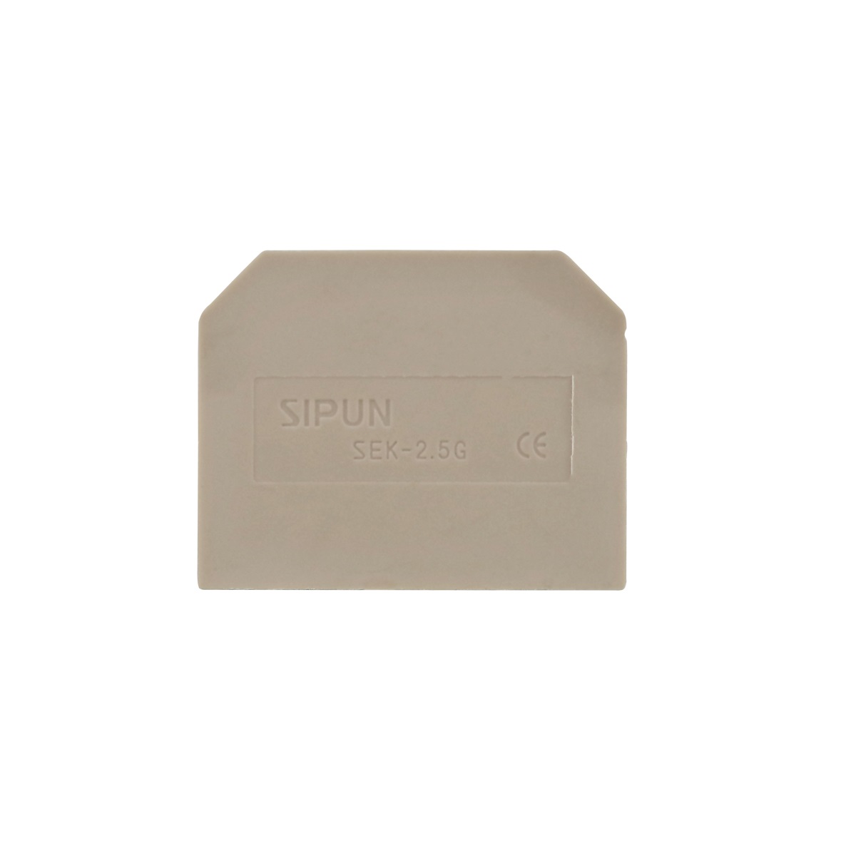 BORNE PLACA FINAL P/ BORNE 4-10MM BEGE SIBRATEC