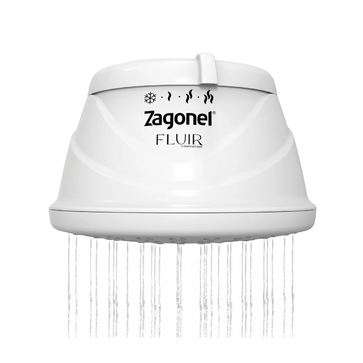 CHUVEIRO FLUIR 4 TEMPERATURAS 6800W 220V BRANCO ZAGONEL