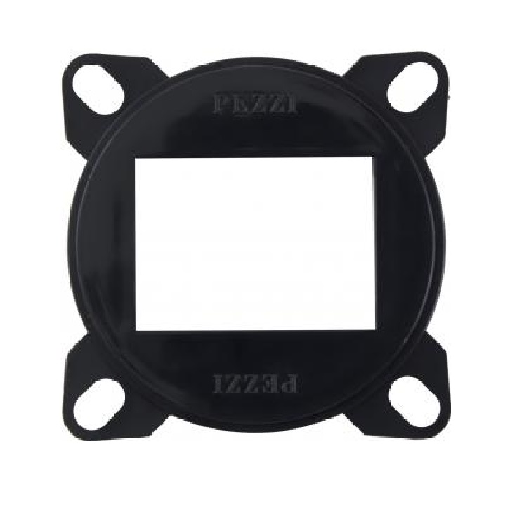 PLACA PISO SUPORTE P/ RJ11/RJ45 PRETO PEZZI