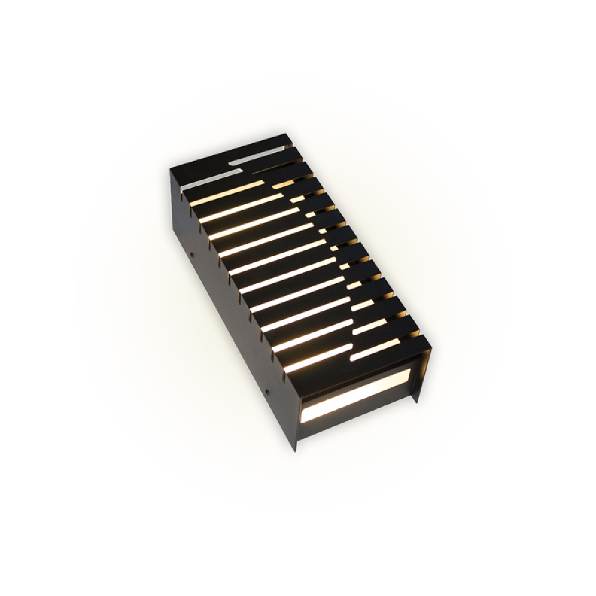 ARANDELA ALUMINIO 2XE27 GRADE PRETA FELLUZ