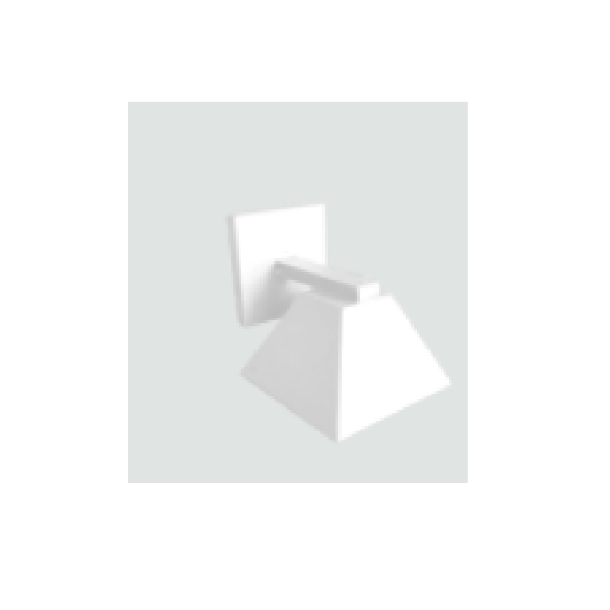 ARANDELA ALUMINIO E27 BRACO PIRAMIDE BRANCA FELLUZ