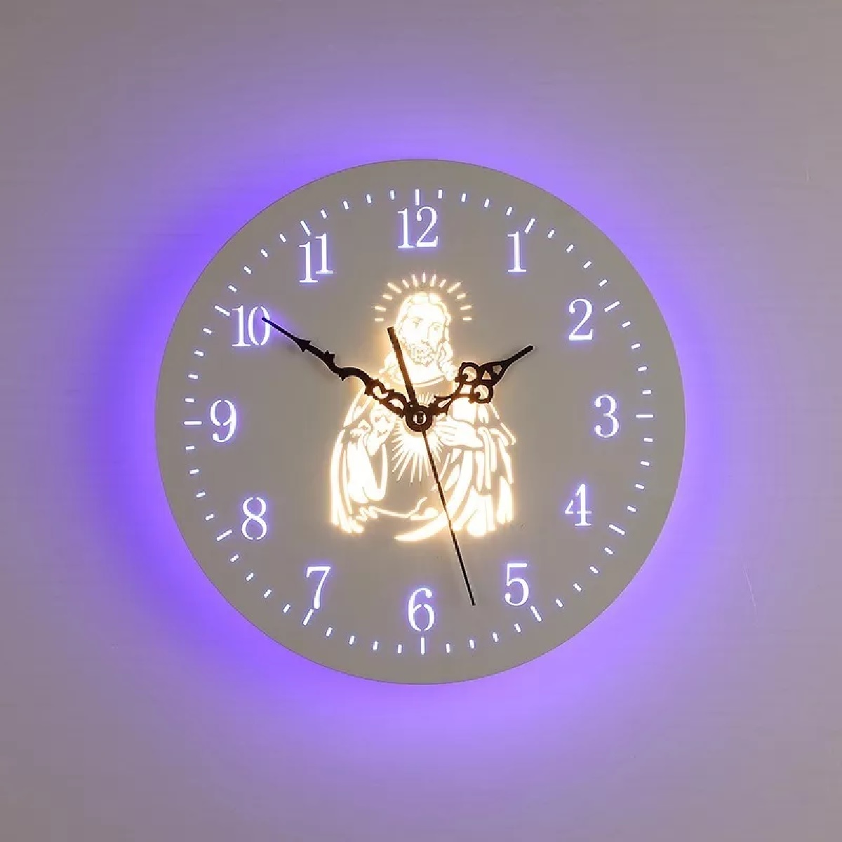 RELOGIO LED JESUS 20W 3000K BRANCO MBDECOR