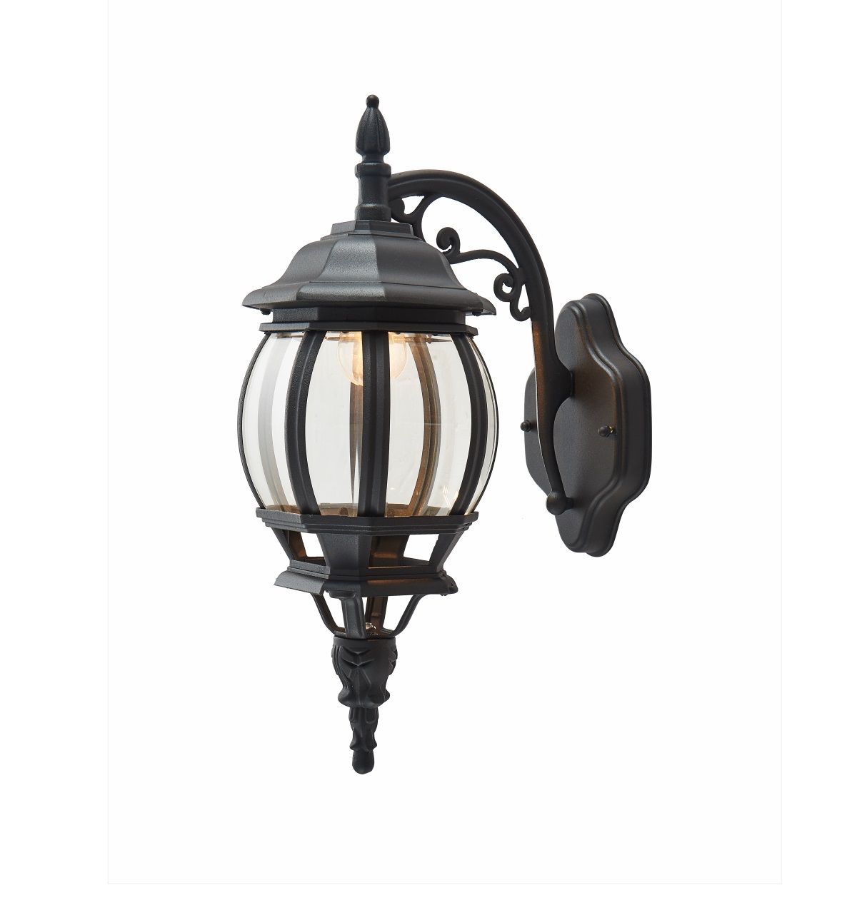 ARANDELA ALUMINIO VITRE E27 METAL PRETO FOSCO