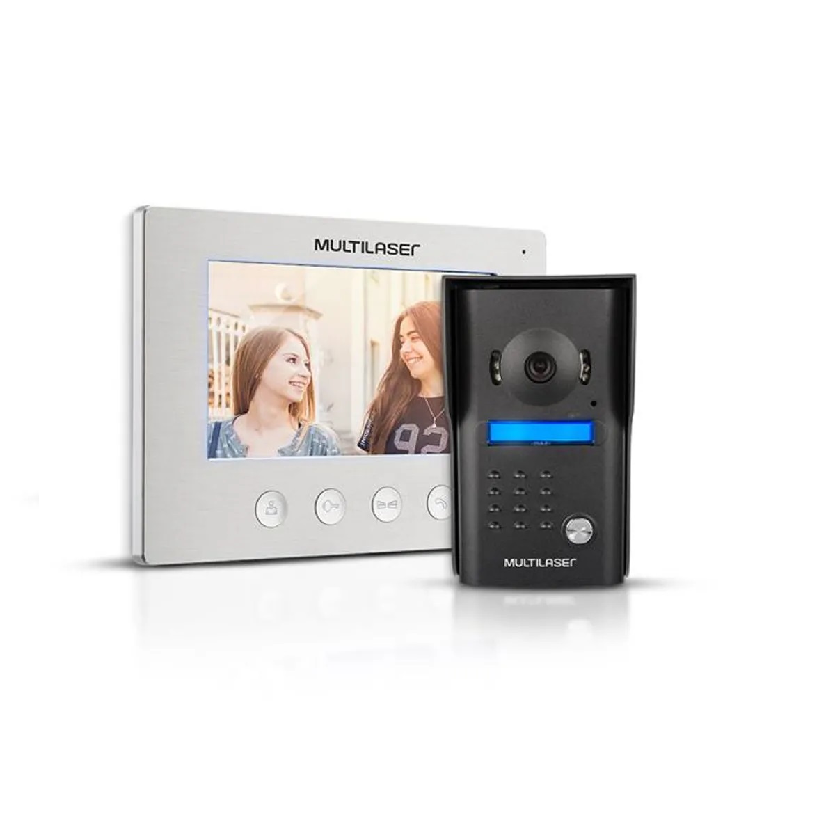 VIDEO PORTEIRO COLORIDO 7" TOUCH MULTILASER