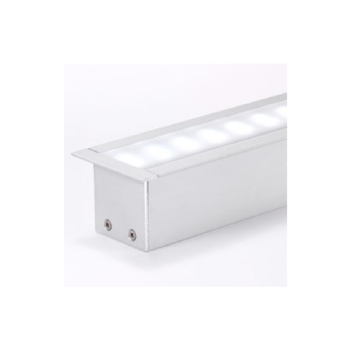 PERFIL ALUMINIO EMBUTIR WN31/PE-31 35.8(A)X35(L) 1 METRO BRANCO