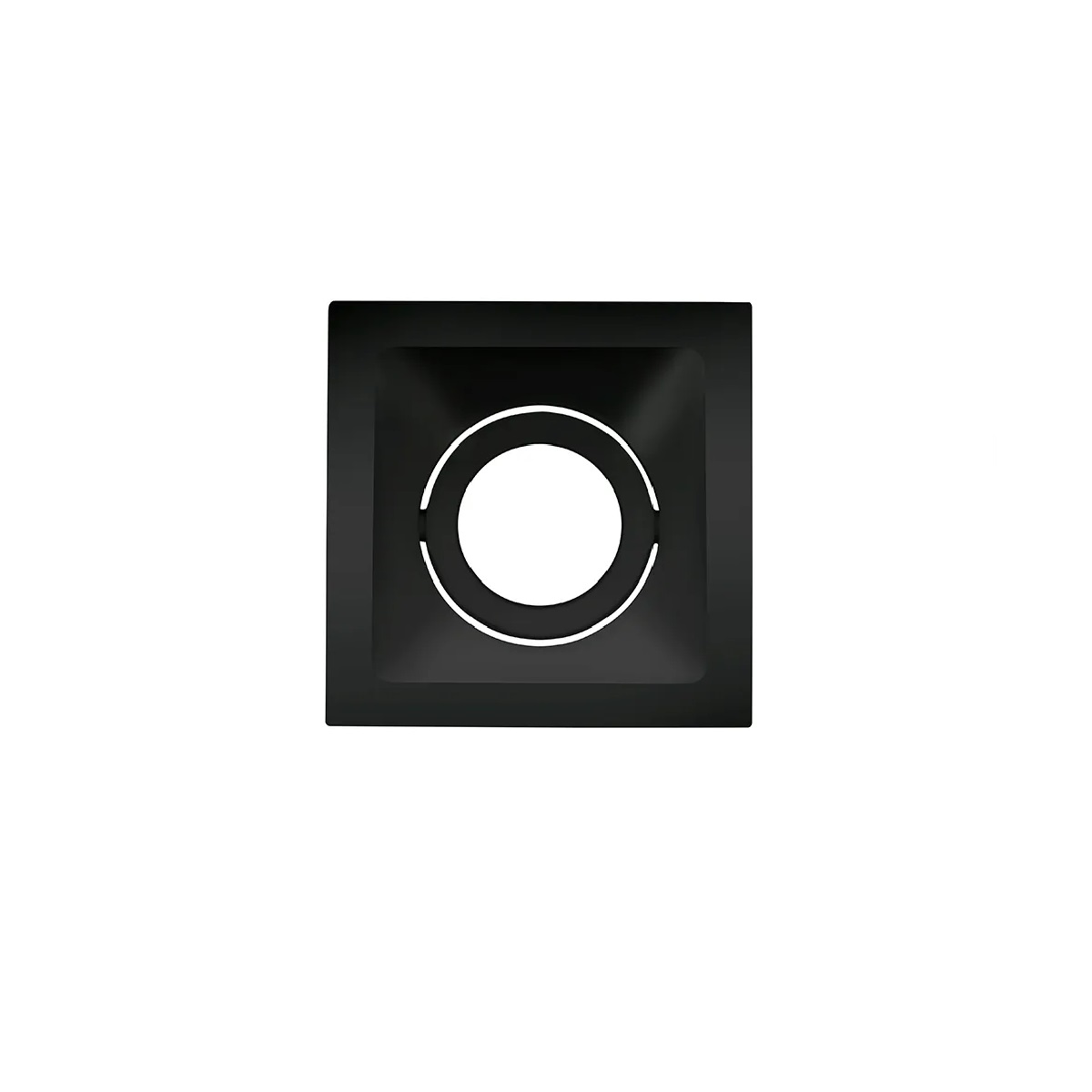 EMBUTIDO DICROICA QUADRA PRETO C/RECUO LOOP