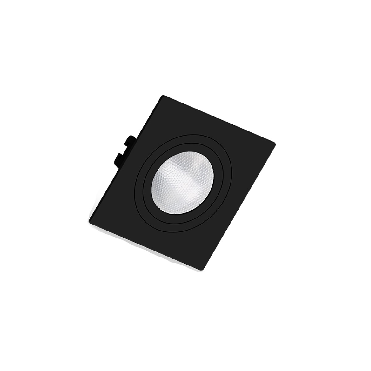 EMBUTIDO PAR20 QUADRADO PRETO PLANO LOOP